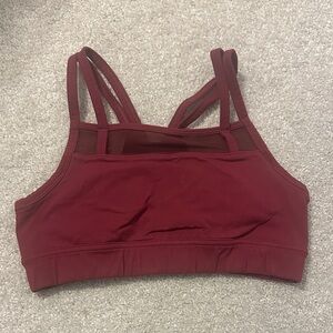 Oiselle Ballard Bra in Crimson
